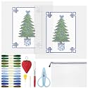 XunYee 23 Pcs Chinese Christmas Tree Needlepoint Kit for Beginners Adults