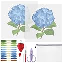 XunYee 26 Pcs Hydrangea Needlepoint Kit for Beginners Adults Starters
