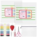 XunYee 28 Pcs Sardines in Oil Needlepoint Kit for Beginners Adults Starters