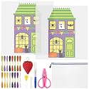 XunYee 32 Pcs Halloween House Needlepoint Kit for Beginners Adults Starters