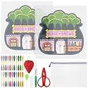 XunYee 43 Pcs Halloween Boos and Brews Needlepoint Kit for Beginners Adults