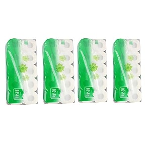 xuro paseo imported 2 ply toilet tissue paper 10 rolls pack of 4