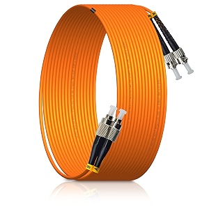 7m23ft fcupc to stupc mm om2 dx lszh 30mm indoor fiber optic patch cord fc to st multimode 50125m duplex fc-st optical fiber jumper cable-xfutu221-7