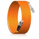 0.5M/1.65FT(2PCS) FC/UPC to LC/UPC MM OM2 DX LSZH 3.0mm Indoor Fiber Optic Patch Cord, FC to LC Multimode 50/125μm Duplex FC-LC Optical Fiber Jumper Cable-XFULU221-0.5