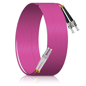 15m50ft lcupc to stupc mm om4 dx lszh 30mm indoor fiber optic patch cord lc to st multimode 50125m duplex lc-st optical fiber jumper cable-xlutu421-15