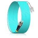 7M/23FT FC/UPC to SC/UPC MM OM3 DX LSZH 3.0mm Indoor Fiber Optic Patch Cord, FC to SC Multimode 50/125μm Duplex FC-SC Optical Fiber Jumper Cable-XFUSU321-7