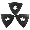 XXGO 3 Pcs 3-1/8 Inch 80mm Triangle Oscillating Multi Tool Sanding Pads