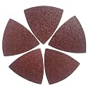 XXGO 60 Pcs 80 Grits 3-1/8" 80mm Triangle Oscillating Tool Sandpaper