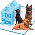 XXXXL Puppy Pee Pads for Dogs 36"x47" 100 Count, Extra Large Dog Pee Pads, Leak-Proof &amp; Super Absorbent Dog Pee Pads, Thicken Disposable Potty Pads Puppy Training Pads for Cats Rabbits