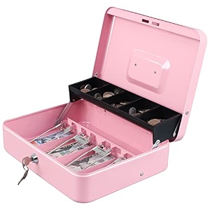 xydled cash box with money tray and key locktiered cantilever design4 bill  5 coin slots11834 x 9534 x 3534