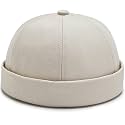 XYIYI Cotton Brimless Docker Cap Adjustable Street Casual Sailor Cap Skullcap Beanie Hat