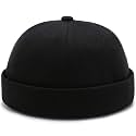 XYIYI Cotton Brimless Docker Cap Adjustable Street Casual Sailor Cap Skullcap Beanie Hat