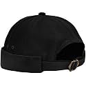XYIYI Mens Docker Cap Brimless Hats Skullcap Worker Sailor Cap Rolled Cuff Retro Beanie Hat