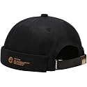 XYIYI Mens Docker Cap Brimless Hats Skullcap Worker Sailor Cap Rolled Cuff Retro Beanie Hat