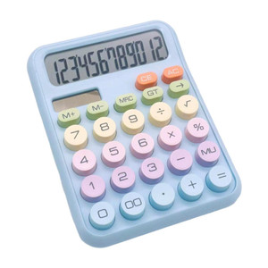 xyjiqs 711 colorful calculator  12-digit big display battery powered desktop calculator basic  calculator
