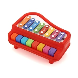 2 in 1 mini piano and xylophone musical toy with colorful keys amp 2 mallets for babiesgirlsboyskidsgifts  purple color