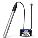 Xyloz 1800W Immersion Water Heater for Small Pool, Portable Water Heater
