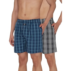 XYXX Mens Checkmate Relaxed Fit Cotton Boxer