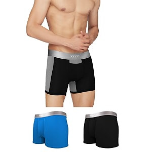 XYXX Mens Cloudsoft Micromodal Premium TrunksAntimicrobial Snug