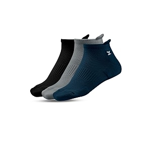 xyxx mens intellieaze everyday ankle-length socks
