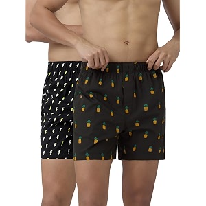 xyxx men39s remix regular fit cotton printed boxer with dual pocket amp no marks waistband pack of 2