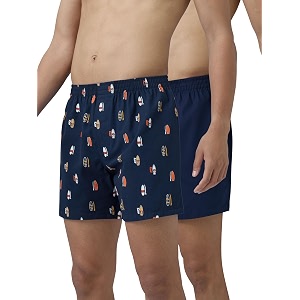 xyxx men39s remix regular fit cotton printed boxer with dual pocket amp no marks waistband pack of 2