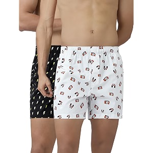 xyxx men39s remix regular fit cotton printed boxer with dual pocket amp no marks waistband pack of 2