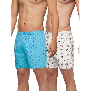 xyxx men39s remix regular fit cotton printed boxer with dual pocket amp no marks waistband pack of 2