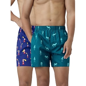 xyxx men39s remix regular fit cotton printed boxer with dual pocket amp no marks waistband pack of 2