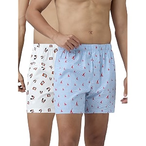 xyxx men39s remix regular fit cotton printed boxer with dual pocket amp no marks waistband pack of 2