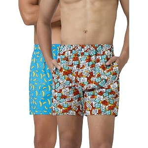 xyxx men39s remix regular fit cotton printed boxer with dual pocket amp no marks waistband pack of 2
