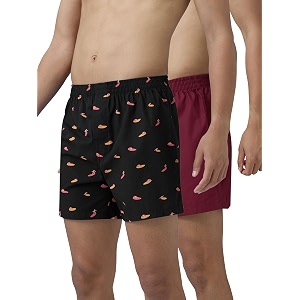 xyxx men39s remix regular fit cotton printed boxer with dual pocket amp no marks waistband pack of 2