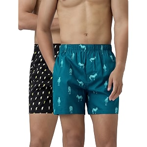 xyxx men39s remix regular fit cotton printed boxer with dual pocket amp no marks waistband pack of 2