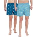 XYXX Men's Remix Regular Fit Cotton Printed Boxer with Dual Pocket &amp; No Marks Waistband (Pack of 2)