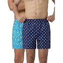 XYXX Men's Remix Regular Fit Cotton Printed Boxer with Dual Pocket &amp; No Marks Waistband (Pack of 2)