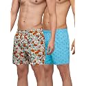 XYXX Men's Remix Regular Fit Cotton Printed Boxer with Dual Pocket &amp; No Marks Waistband (Pack of 2)