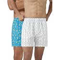 XYXX Men's Remix Regular Fit Cotton Printed Boxer with Dual Pocket &amp; No Marks Waistband (Pack of 2)