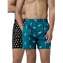 XYXX Men's Remix Regular Fit Cotton Printed Boxer with Dual Pocket &amp; No Marks Waistband (Pack of 2)