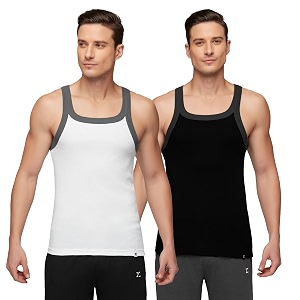 XYXX Mens Solid Regular Fit Vest