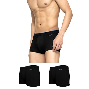 xyxx men39s uno micromodal antimicrobial trunks  snug fit 4-way stretch amp no-marks waistband underwear for men combo pack of 3