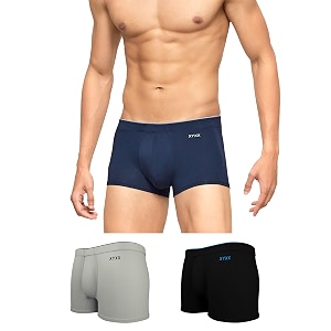 xyxx men39s uno micromodal antimicrobial trunks  snug fit 4-way stretch amp no-marks waistband underwear for men combo pack of 3
