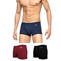 XYXX Men's Uno Micromodal Antimicrobial Trunks | Snug Fit, 4-Way Stretch &amp; No-Marks Waistband Underwear for Men Combo (Pack of 3)