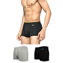 XYXX Men's Uno Micromodal Antimicrobial Trunks | Snug Fit, 4-Way Stretch &amp; No-Marks Waistband Underwear for Men Combo (Pack of 3)