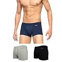 XYXX Men's Uno Micromodal Antimicrobial Trunks | Snug Fit, 4-Way Stretch &amp; No-Marks Waistband Underwear for Men Combo (Pack of 3)