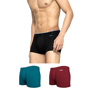 xyxx men39s uno micromodal antimicrobial trunks  snug fit 4-way stretch amp no-marks waistband underwear for men combo pack of 3