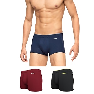 xyxx men39s uno micromodal antimicrobial trunks  snug fit 4-way stretch amp no-marks waistband underwear for men combo pack of 3