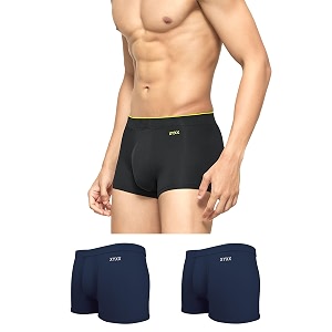 xyxx men39s uno micromodal antimicrobial trunks  snug fit 4-way stretch amp no-marks waistband underwear for men combo pack of 3