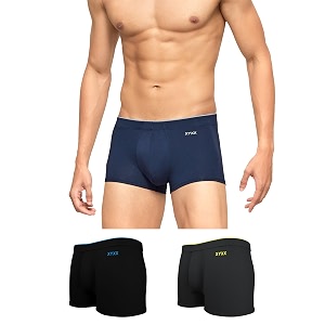 xyxx men39s uno micromodal antimicrobial trunks  snug fit 4-way stretch amp no-marks waistband underwear for men combo pack of 3