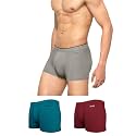 XYXX Men's Uno Micromodal Antimicrobial Trunks | Snug Fit, 4-Way Stretch &amp; No-Marks Waistband Underwear for Men Combo (Pack of 3)