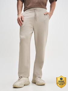 XYXX Solid Men Beige Track Pants